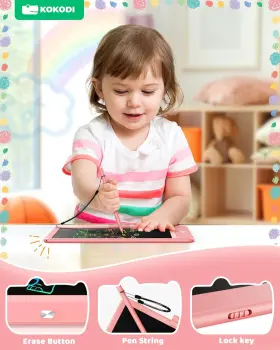 Kokodi 705353583100 Lcd Writing Tablet 10 Inch Colorful Toddler Doodle Board Drawing #3