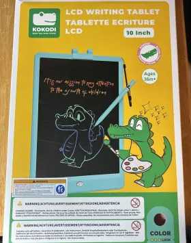8541941491 Kokodi Lcd 10 Inch Colorful Toddler Boy/girls Writing Drawing Tablet - Pink