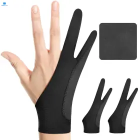 Kortimu 762949116883 Digital Drawing Glove 3-layer Palm Rejection Medium Midnight Ink