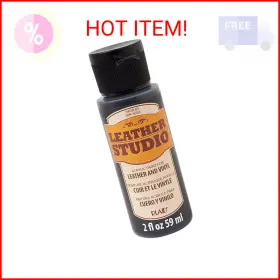Leather Studio 028995714122 Paint 2-ounce 71412 Black