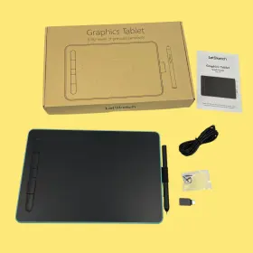 Wp9620 Letsketch Graphics Tablet 8 192 Levels Of Pressure Sensitivity #8634 Z48/22 Ar