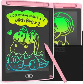 Leyaoyao 711181962222 2 Pack Lcd Writing Tablet 8.5inch With Bag - Colorful Screen Doodle Pad