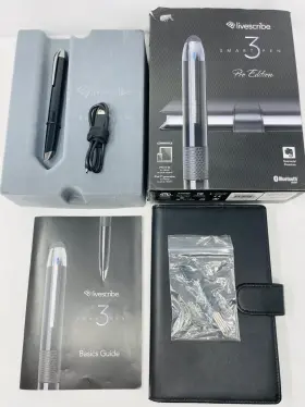Livescribe 816108010427 Smart Pen 3 Pro Edition Complete With Box Will Not Sync Livescribe 816108010427 Smart Pen 3 Pro Edition Complete With Box Will Not Sync