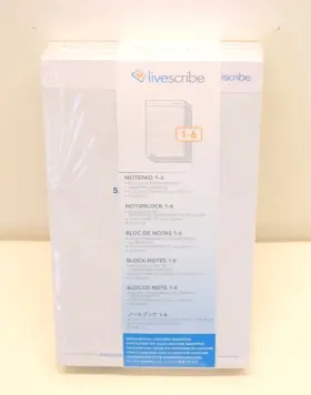 Livescribe 816108010632 Notepad 1-6 Dot Paper 5x8 Inch - New And Sealed