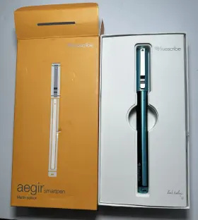 Livescribe 816108010717 Aegir Marlin Edition Smart Pen - Teal Digital Stylus Premium Open Box