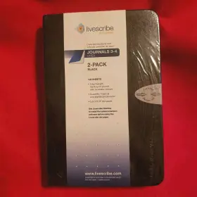 Ana-00004 Livescribe Dot Paper Journals Lined 2 Pack 5.5 Inch 8.25 New