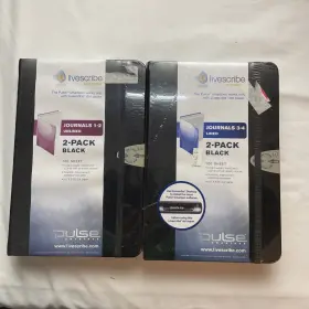 Ana00006 Livescribe Journals 1-4 5.5x 8.25 Dot Paper 100 Sheets Each New - Sealed