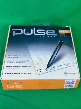 Apa-00001 Livescribe Pulse 1gb Smart Pen Audio Recorder For Pc And Mac New Used Apa-00001 Livescribe Pulse 1gb Smart Pen Audio Recorder For Pc And Mac New Used