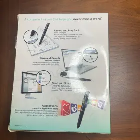 Apa-00007 Livescribe Echo Smart Pen 8gb Mac/ Windows Compatible Record Save Send Brand New #2