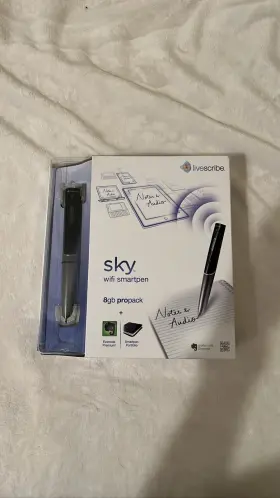 Apg-00010 Livescribe Sky Wi-fi Smartpen 8gb Propack Notes Audio Evernote. Unopened Box
