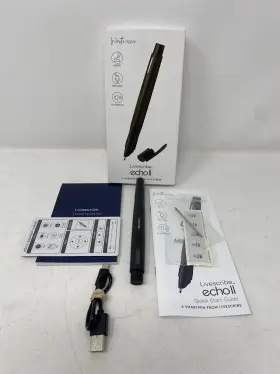 Apx-00043 Livescribe Echo 2 Smartpen Black Digital Pen Bluetooth Wireless Apx-00043 Livescribe Echo 2 Smartpen Black Digital Pen Bluetooth Wireless