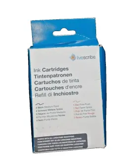 Ara-00008 Livescribe Ink Cartridges Refill - 4 Black And 1 Red For Smartpens