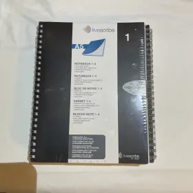Upc892515002835 Livescribe A5 Notebook 1-4 New With Shrinkwrap Packaging 80 Sheets Per