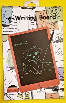 B09ff7npnl Loka Lcd Writing Tablet 10.5 Inch Erasable And Reusable Color Doodle Board Blue/white