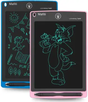 Mafiti 744759489876 Lcd Writing Tablet 8.5 Inch 2 Pack Colorful Screen Electronic Drawing Pa
