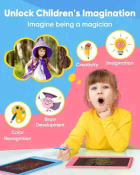 Magic Jimmy 445020512523 2 Pack 11 Inch Lcd Writing Tablet Doodle Board Colorful Electronic Drawing Pads #3