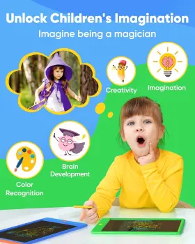 Magic Jimmy 705353564024 2 Pack 11 Inch Lcd Writing Tablet Doodle Board Colorful Electronic Drawing Pad #3