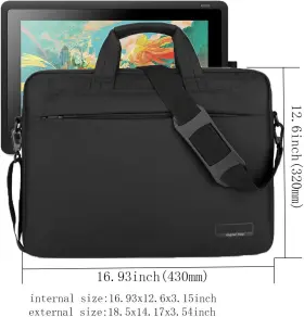 Mixjoy 705353342776 Drawing Tablet Case Bag For Wacom Cintiq 16 Huion Kamvas Pro And Xp-pen #2