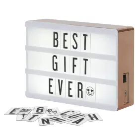 My Cinema Lightbox 628055260585 - Rose Gold Light Box 4x6 Inches 4 Inch X6 White
