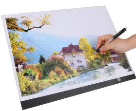Wba3z Oceek Large A3 Led Light Pad For Diamond Art Painting Board Black