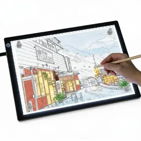 Okea Cssggas01 A4 Led Tracing Light Box Pad - Copy Board With Full-edge Pled-a4 White