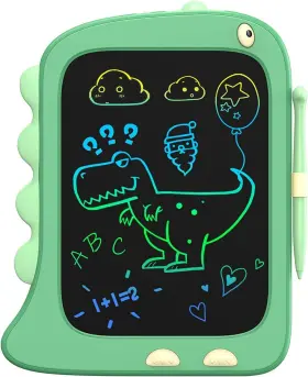 104428 Orsen 8.5 Inch Lcd Doodle Board Tablet Toy - Green Dinosaur Drawing Pad
