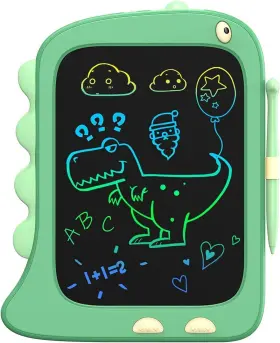 Os-a6-385c-gre Orsen 8.5 Inch Lcd Doodle Board Tablet Toy - Green Dinosaur Drawing Pad For K