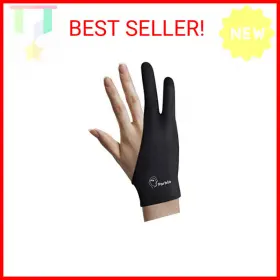 2567939 Parblo Fba Pr-01 Two-finger Artist Glove For Graphics Drawing Tablet Digital