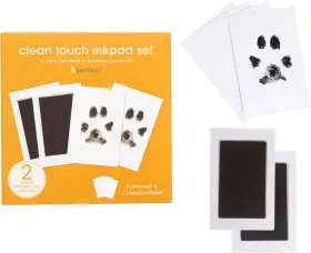 50268 Pearhead Inc. Paw Print Clean-touch Ink Pad Mess-free Inkless Pet Impression Kit For Cats And D
