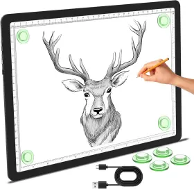 Ph-lb-a4-60 Phylosal Magnetic A4 Light Pad Super Bright Box With Side Black