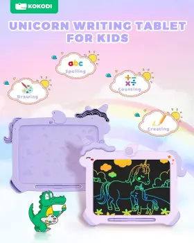 Proxxi 445002573535 Lcd Writing Tablet For Kids Colorful Doodle Board Educational Gift Purple #2