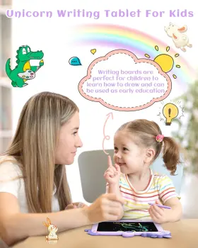 Proxxi 445002573535 Lcd Writing Tablet For Kids Colorful Doodle Board Educational Gift Purple #3