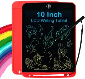 Qiangqibing 313037276240 Lcd Writing Tablet For Kids 10 Inch Colorful Doodle Board Drawing