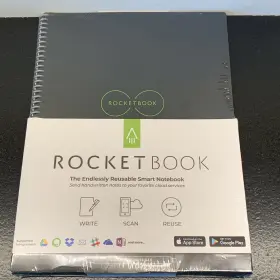 Rocketbook 855510007304 Reusable Smart Notebook Frixion Pen Included Rocket Book Notes New