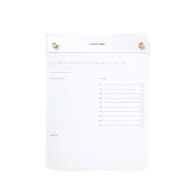 55748 Russell Hazel Acrylic Drafters Tablet 6.375x8.5 Chic Translucent Portable Planning Tool