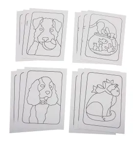 Cf-1442 S&s Worldwide Adhesive Sand Art Boards For Creating Pictures Multicolor
