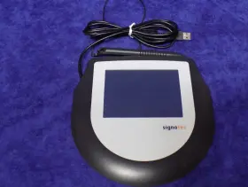 St-ce1075-2-u100-b Signo Tec Used Working Omega Lcd Signature Pad Scratched St-ce1075-2-u100-b Signo Tec Used Working Omega Lcd Signature Pad Scratched