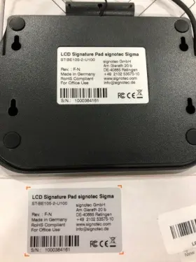 St-be105-2-u100 Signotec Sigma Black Lcd Display Signature Pad With Backlight #2