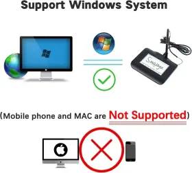 Withwindows7 Smajayu Fp430s Szfp Signature Capture Pad Usb Electronic Pads For Computer 8 10 11 #2