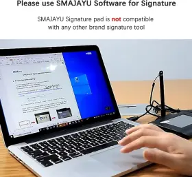 Withwindows7 Smajayu Fp430s Szfp Signature Capture Pad Usb Electronic Pads For Computer 8 10 11 #3