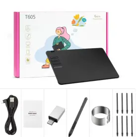 T605 Spaseeba Digital Graphics Drawing Tablet / Gaming Osu Ultra Thin Art Pen