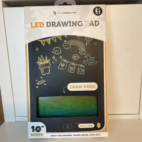 Techrebellion 789889697746 Led Light Drawing Pad Doodle Board Toys 10 Inch Screen