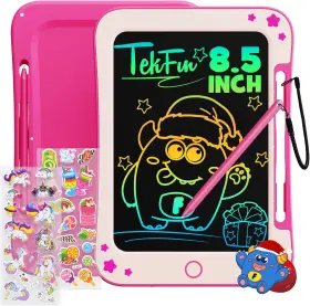 Tekfun 711181389104 Lcd Writing Tablet For Kids 8.5 Inch Toddler Doodle Board Drawing Table