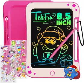 Tek-002 Tekfun Lcd Writing Tablet For Kids 8.5 Inch Toddler Doodle 6 W X 8.8 H Pink