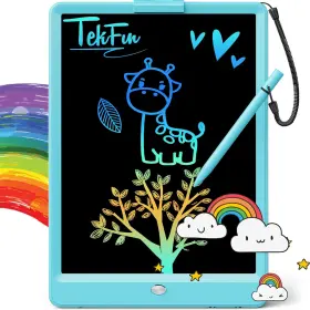 Tkf-lcd005 Tekfun 8.5 Inch Lcd Doodle Board For Kids Writing Tablet Mess-free Drawing Blue