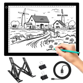 Tiktecklab Nl-a4pet Light Pad - Box For Tracing Adjustable Brightness Eye-care Black