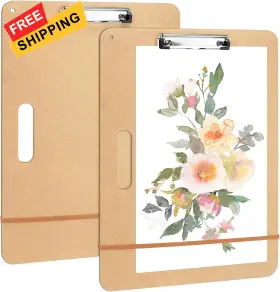0499 Tkonline 2 Pack 11.8x17.7 Drawing Boards Sketch With Sturdy 12 Color