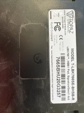 T-lbk766se-bhsb-r Topaz Systems 172302693560 2pk Signature Capture Tablet Wi Interactive Lcd Display #2