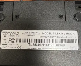 T-lbk462-hsx-r Topaz Systems Signaturegem Lcd 1x5 Backlit Signature Pad #3 T-lbk462-hsx-r Topaz Systems Signaturegem Lcd 1x5 Backlit Signature Pad #3