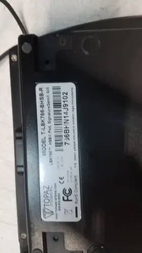 T-lbk57gc-bhsx-r Topaz Systems Signature Terminal With Lcd Display #2